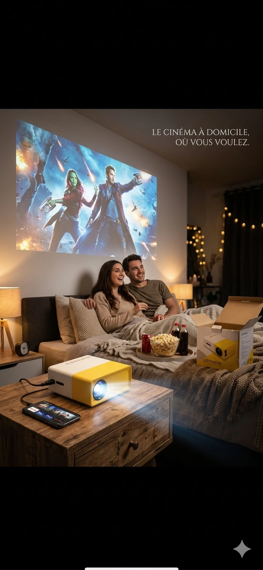 Mini Ultra HD Portable LED Projector – Your Pocket Cinema for Unforgettable Evenings! 🍿🎬 – photo 2